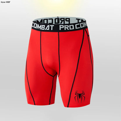MMA Men Shorts Fitness Workout Inseam Bodybuilding Knickers Male Muscle Alive Elastic Compression Tights Skinny Legging