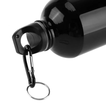 Botella de agua de aluminio, para exteriores, para hacer ejercicio, para deportes, con tapa, fácil de transportar.