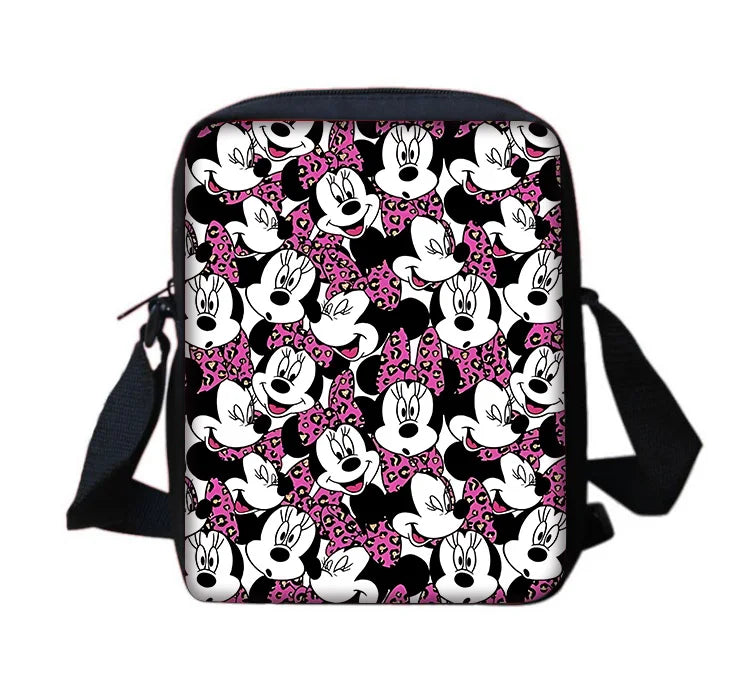 Disney Cute Mickey Minnie Child School Backpack With Shoulder Bag Pencil Bags School Bags for Boys Girls Best Gift