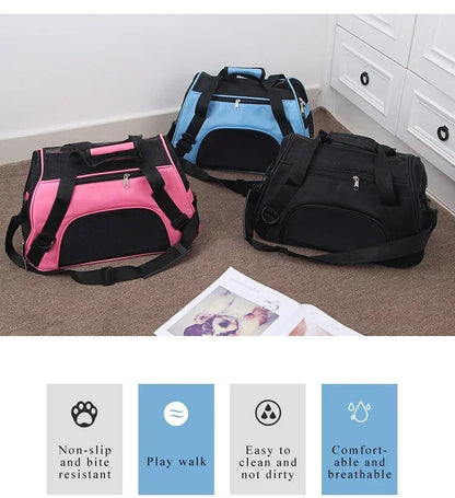 Breathable Out and About Portable Foldable Portable Dog Cat  Carrier Bag Pet Puppy Travel Bags Outdoor Tent Carrier Pets Handbag