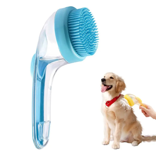 Pet Bath Brush Dog Bath Brush Dog Scrubber for Bath Bathing Dog Grooming Massage Brush for Long Short Haired Dogs Cats Shower