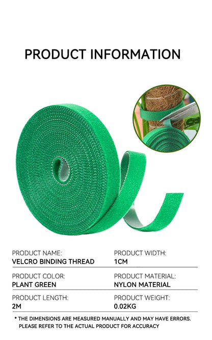 Garden Tape Nylon Cable Tie for Plants Flowers Growing Climbing Reusable Plant Support Hook-and-loop Fastener Garden Accessories