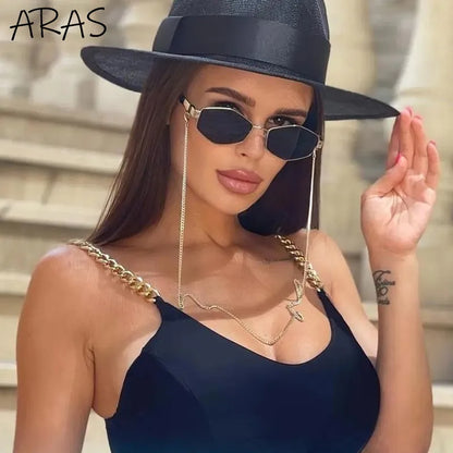 Designer Unique Polygonal Sun Glasses