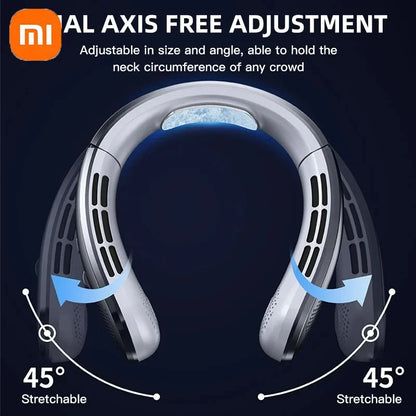 Xiaomi Portable Neck Fan Upgraded Version Neck Support 5-speed Adjustment Outdoor Wearable Hands-free Rechargeable Fan