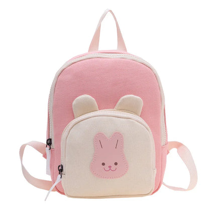 Children's Kindergarten Backpack Cute Cartoon Toddlers Girls' School Backpack Fashion Lightweight Kids Boys Canvas Shoulder Bag