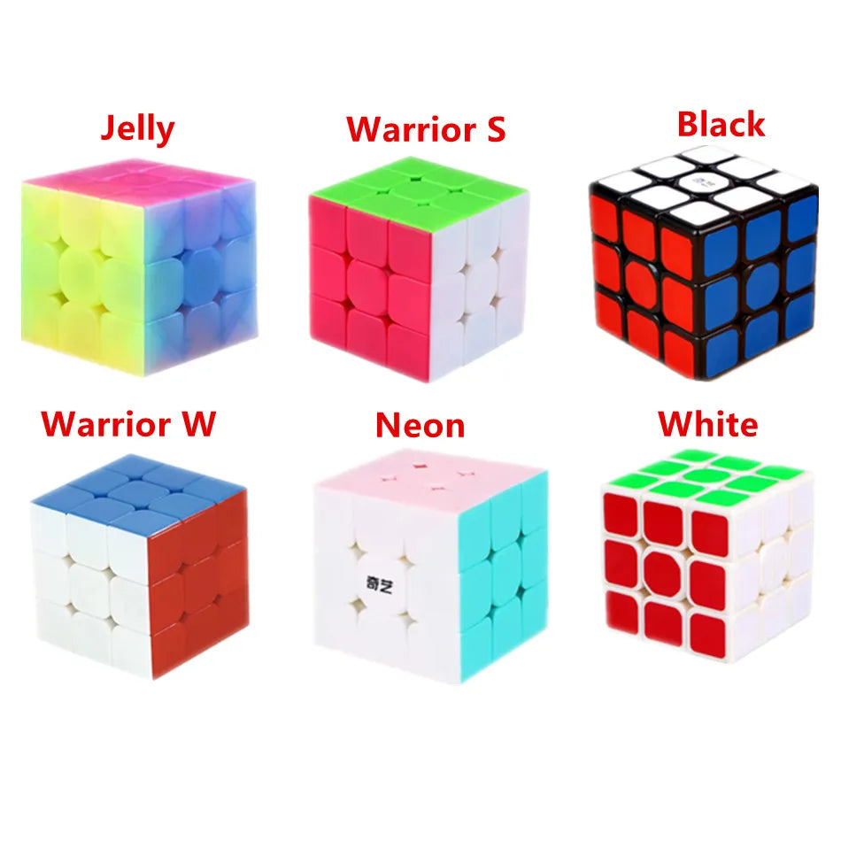 QiYi QiHang Warrior M 3x3 Magic Cubes White Black Speed Puzzle Professional Cubo Magico Toys Birthday Christmas Gifts For Kids