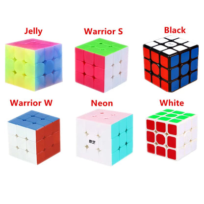 QiYi QiHang Warrior M 3x3 Magic Cubes White Black Speed Puzzle Professional Cubo Magico Toys Birthday Christmas Gifts For Kids