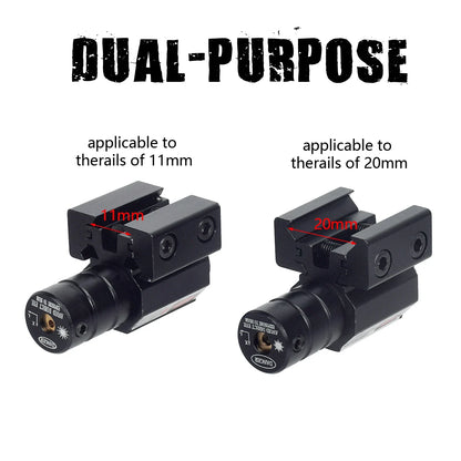 Mini Tactical Red Dot Laser Sight for Rifle Pistol Shooting Hunting Gun Adjustable 11mm 20mm Hunting Sight Toy with Battery