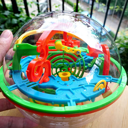 Maze Ball Mini 3D Magic Puzzle Intelligence & Idea Perplexus Maze Game Labyrinth IQ Gifts Display Stand for Kids and Adults