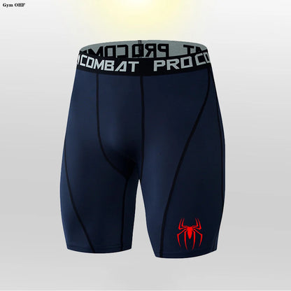 MMA Men Shorts Fitness Workout Inseam Bodybuilding Knickers Male Muscle Alive Elastic Compression Tights Skinny Legging