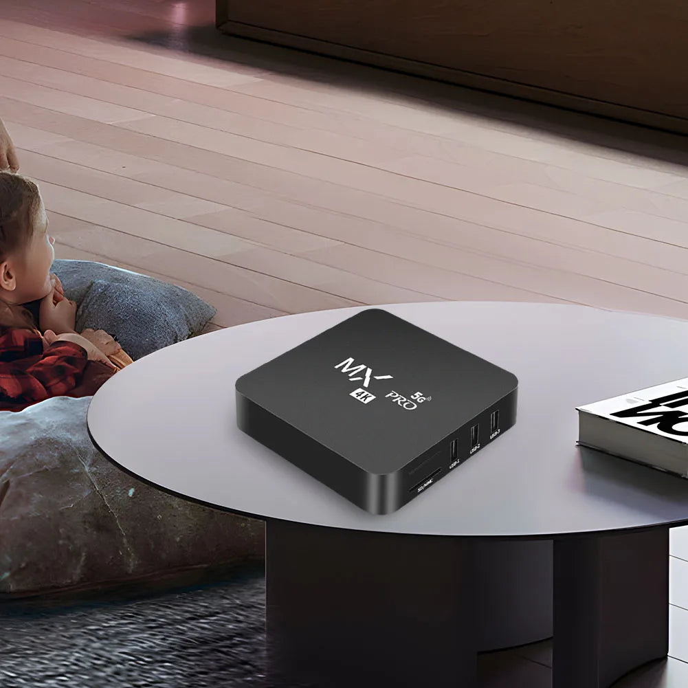Android 12 Smart TV Box RK3228A Quad Core 2.4G&5G Dual WiF Home Video Player 4K HD Video Media Player RAM 1GB ROM 8GB