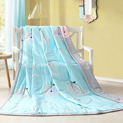 Bedroom Summer Bedspread Duvets Quilt Comforter Filling Bedclothes Super Soft Print Double Sided Design Modern Lightweight Queen