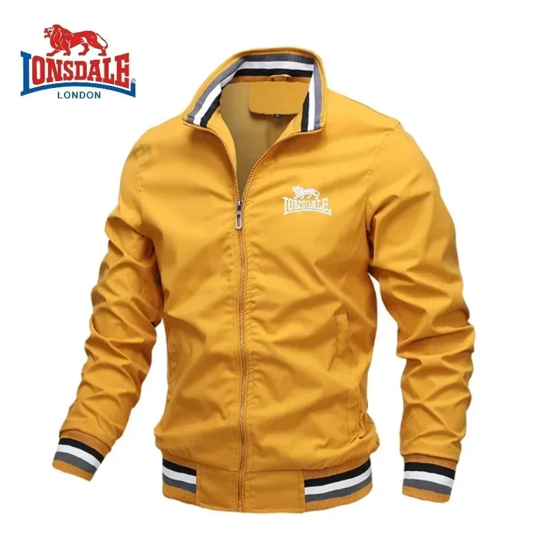 spring and autumn new trend men's stand collar jacket outdoor leisure sports zipper golf men baseball clothing fashion coat