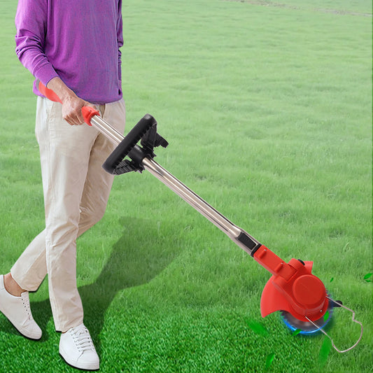 Cordless 12V 1300mAh Lithium Battery String Trimmer 10,000RPM 600W Grass Cutter Mower