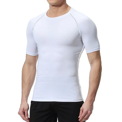 2025Cross Print Compression Shirt for Men Christian Sporty Quick Dry Tshirt Tees Tops Gym Workout Fitness Undershirts Baselayers