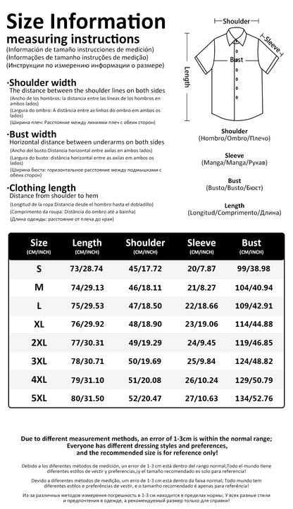 Retro Hawaiian Flower Shirt For Men Summer 3d Print Plants Leaves Short Sleeves Button Down Shirts Beach Tops Blouse Clothes