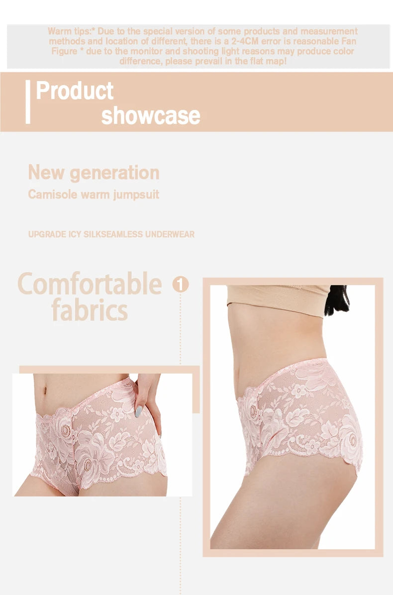 Sexy Women's Lace Panties Underwear Hollow Out Intimate Lingerie Female Lace Floral Underpants Briefs Woman Candy Color