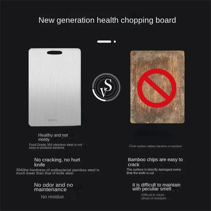 Board Kitchen Titanium Cutting Boards For Stainless  304 Steel Thickened Double-Sided Food Grade Portable Fruit Meat Chopping