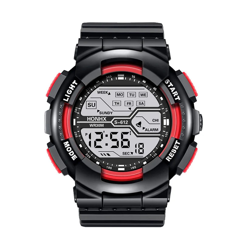 Outdoor Sport Men Watch Multifunction Large Screen LED Electronic Waterproof Luminous Military Digital Wristwatches Reloj Hombre