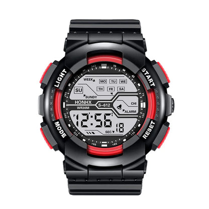 Outdoor Sport Men Watch Multifunction Large Screen LED Electronic Waterproof Luminous Military Digital Wristwatches Reloj Hombre
