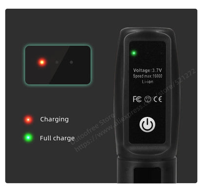 Strumento per incisione USB, utensile Dremel, trapano a batteria, utensile rotante, mini trapano elettrico senza fili, lucidatrice ricaricabile