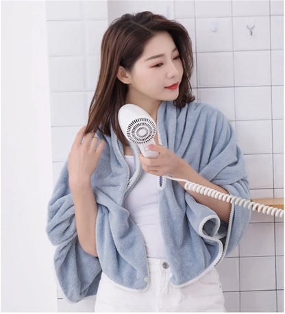 Women's Bathrobe Coral Velvet Bath Skirt Soft Absorbent Thickened with Edging Adult Women Chest Wrapped Wearable Bath Towel