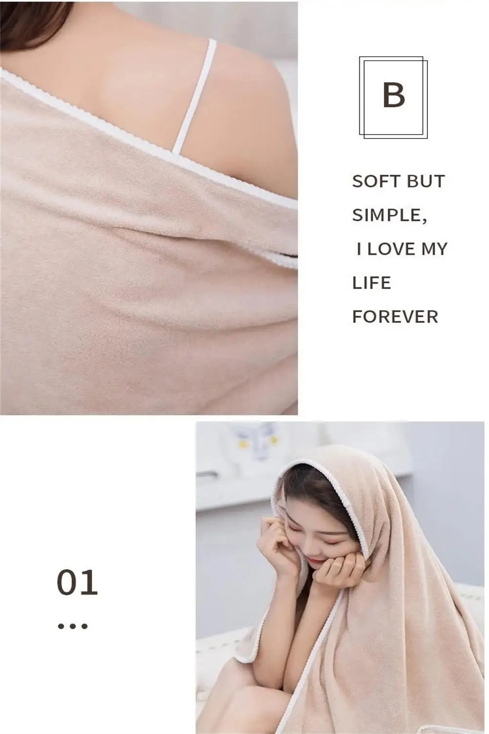 Women's Bathrobe Coral Velvet Bath Skirt Soft Absorbent Thickened with Edging Adult Women Chest Wrapped Wearable Bath Towel