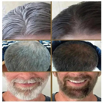 Natural Plant Herbal Hair Dye Shampoo 5 Minutes Change Hair Color Non-irritating Repairs Gray White Fashion Hair Care Women Men