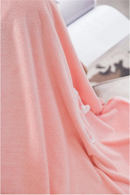 Women's Bathrobe Coral Velvet Bath Skirt Soft Absorbent Thickened with Edging Adult Women Chest Wrapped Wearable Bath Towel