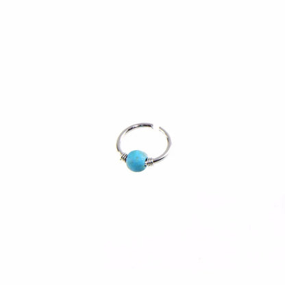 3Pcs/Set Retro Round Beads Nose Ring Earrings Nostril Hoop Body Piercing Jewelry 6mm/8mm/10mm