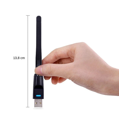 150Mbps MT7601 Mini USB WiFi Adapter Wireless Wifi Network Card Wi-Fi Receiver Dongle for Computer Desktop PC Laptop 2.4GHz 2dbi