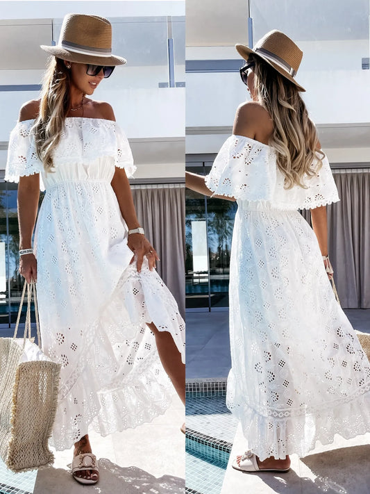 Elegant Summer White Dress for Women