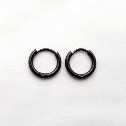 Minimalist Stainless Steel Huggie Hoop Earrings For Women Men Gold Color Tiny Round Circle Earring Punk Rock Statement Jewelry