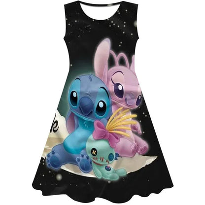 3D Printing Glisten Summer Barbie I Am Kenough Princess Dress Girls Women Short Sleeve Costume Party Dresses Children Clothes