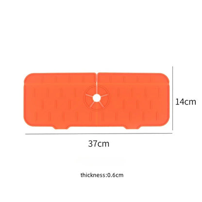 Almohadilla absorbente de silicona para grifo de cocina, repisa, fregadero, protector de salpicaduras, tapete de drenaje para baño, accesorios
