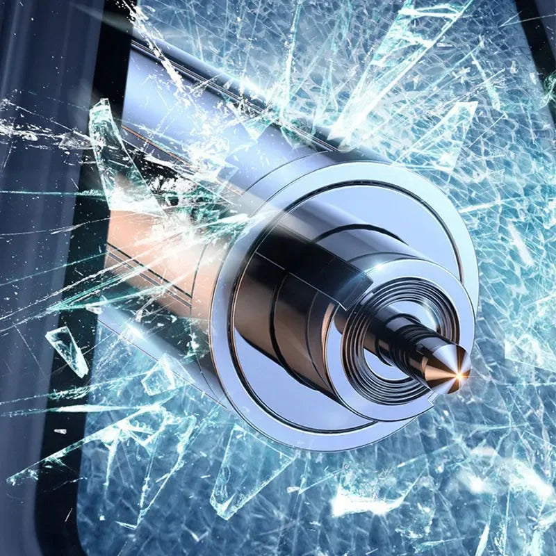 2 In 1 Car Safety Hammer Emergency Glass Breaker Cut The Seat Belt High Hardness Tungsten Steel Rescue Tool Auto Accessories