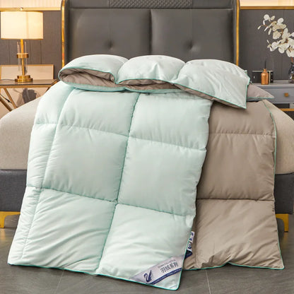 Household hotel white goose down duvet blanket, summer quilt, down comforter, queen comforter
