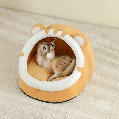 Super cuccia per gatti, cuccia calda per animali domestici, cuccia per gattini, cuccia per gatti, cuccia calda per cani, tenda, tappetino per cani di piccola taglia, forniture per cuccia per gatti