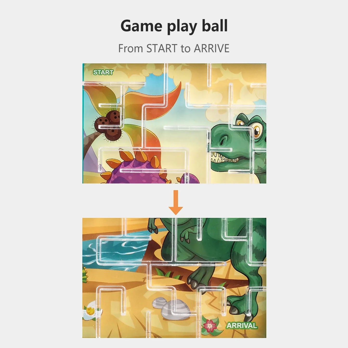 3D Maze Ball Kids Balance Gravity Memory Sequential Puzzle Montessori Early Education Gifts for Baby Educational Toys Best Gifts