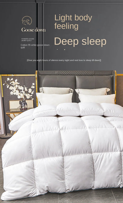 Household hotel white goose down duvet blanket, summer quilt, down comforter, queen comforter