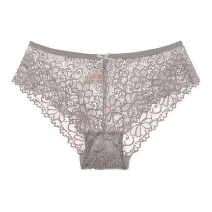 5 pezzi/set slip in rete M-2XL mutandine in pizzo biancheria intima sexy trasparente mutandine a vita bassa ragazze intimo lingerie