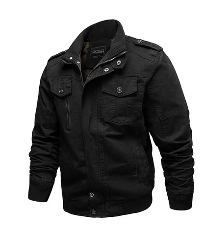 Men's Jackets and Overcoats Military Bomber Jackets Men's Casual Cotton Men's Slim-fit Aviator Jackets  Sizes M -6 XL