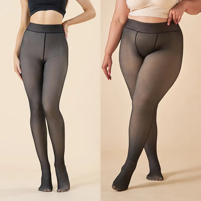 2025 120 kg, collant invernali caldi, taglie forti, sexy, da donna, calze finte, effetto pelle, spessi e trasparenti, leggings