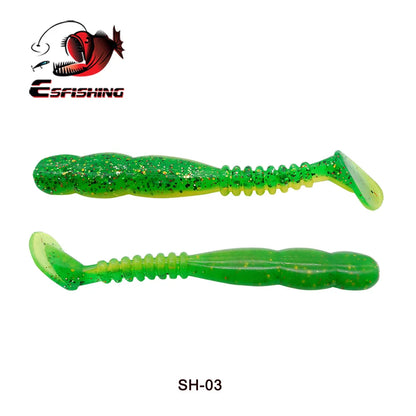 KESFISHING Fishing Lures Rock Shiner 50 95 115mm Pesca Artificial Soft Silicone Bass Baits Quality Smell and Salts T Tail Shad