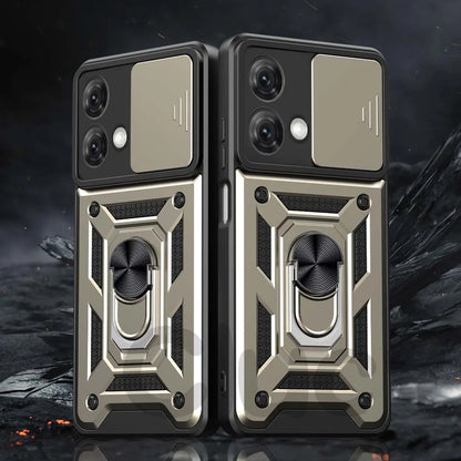 For Motorola Mote G84 G54 G34 G14 G53 G62 G42 G10 G20 G30 E22i E20 E30 E40 Case Slide Camera Shockproof Armor Protect Cover