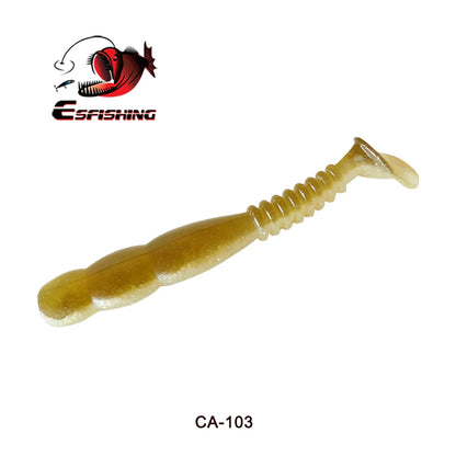 KESFISHING Fishing Lures Rock Shiner 50 95 115mm Pesca Artificial Soft Silicone Bass Baits Quality Smell and Salts T Tail Shad