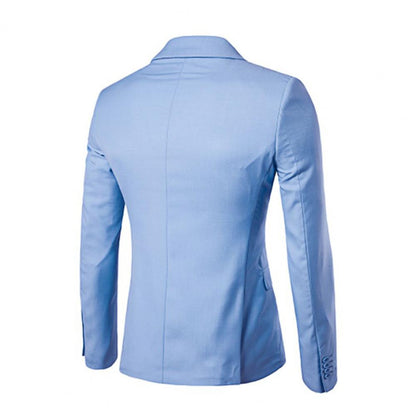 Men Blazer High Quality Business Slim Fit Single Buttons Suits Jacket Men Slim Fit Casual Wedding Groom Blazer Coats Suit Coat