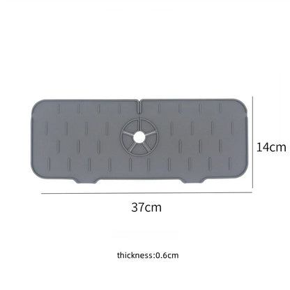 Almohadilla absorbente de silicona para grifo de cocina, repisa, fregadero, protector de salpicaduras, tapete de drenaje para baño, accesorios