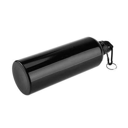 Botella de agua de aluminio, para exteriores, para hacer ejercicio, para deportes, con tapa, fácil de transportar.
