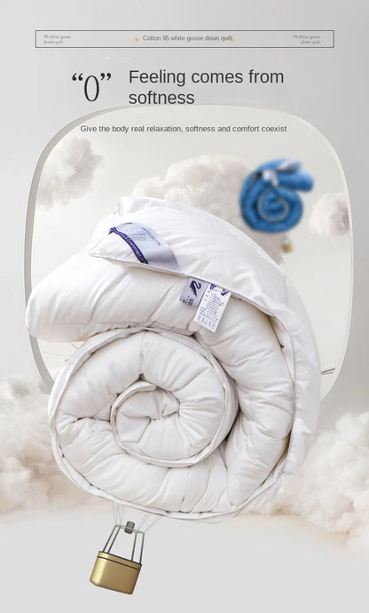 Household hotel white goose down duvet blanket, summer quilt, down comforter, queen comforter